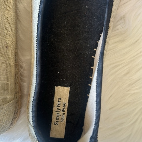 Simply Vera Wang  Espadrille Rhino Stone Shoes Size 9 - Picture 5 of 8